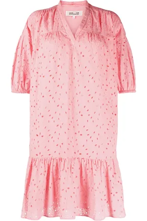 Diane von Furstenberg Agar puff-sleeve minidress