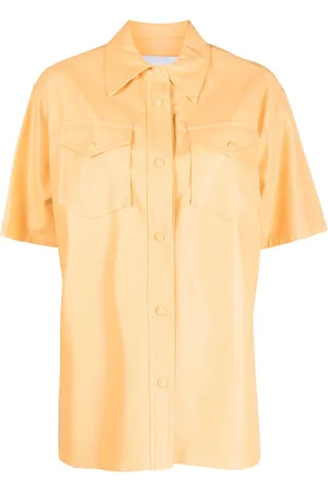 Stand Studio Norea faux-leather shirt