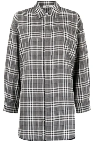 B+AB Check-pattern shirt set
