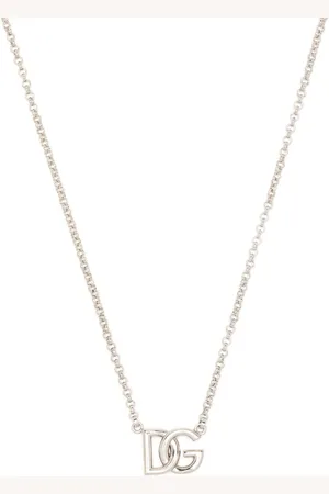 Dolce & Gabbana Logo-pendant rolo-chain necklace