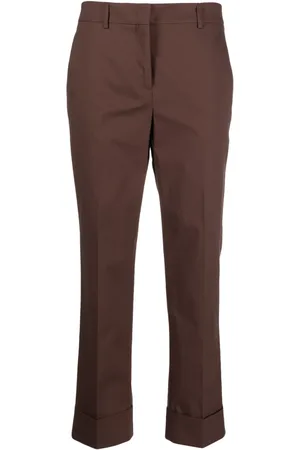 Incotex Pressed-crease cropped trousers
