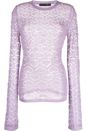 Marco Rambaldi Long-sleeve open-knit top