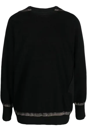 ISAAC SELLAM EXPERIENCE Stripe-print organic cotton jumper