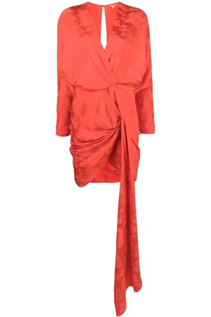 JOHANNA ORTIZ Draped satin mini dress