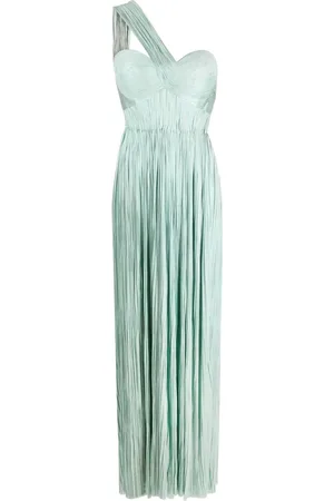 MARIA LUCIA HOHAN Iman asymmetric plissé gown