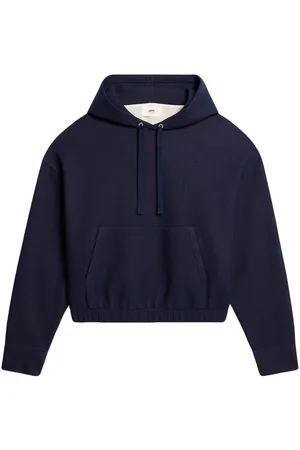 Ami Drop-shoulder drawstring hoodie