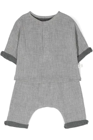 TEDDY & MINOU Short-sleeved cotton tracksuit set
