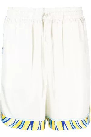Casablanca Tennis Club Icon silk shorts