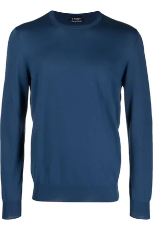 BARBA Crew-neck cotton jumper