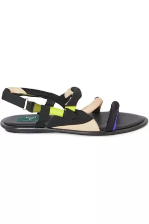 Puccini Lee Marmo-print padded sandals