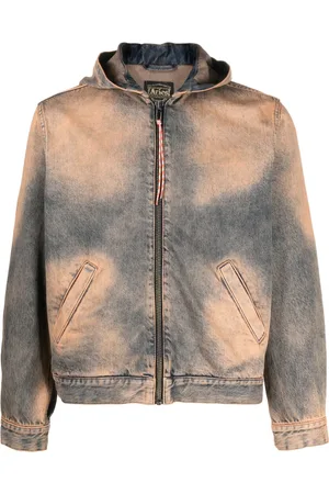 ARIES Acid Wash hooded jacket