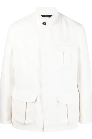BRIONI Concealed-fastening military jacket