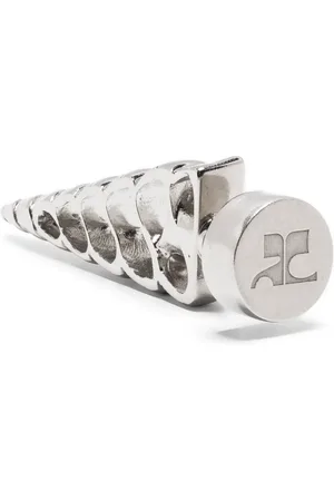 Courrèges Rear shell-pendant single earring