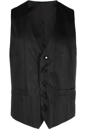 LARDINI Logo-patch waistcoat