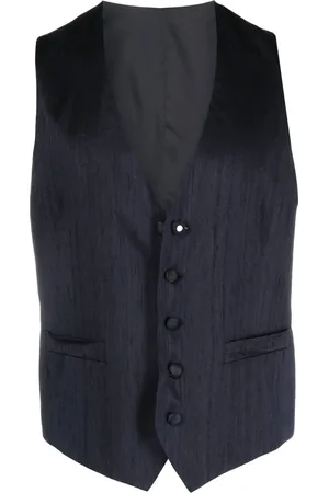LARDINI Logo-patch waistcoat