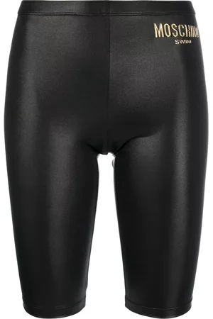 Moschino Women Shorts - Logo-print skinny-cut shorts