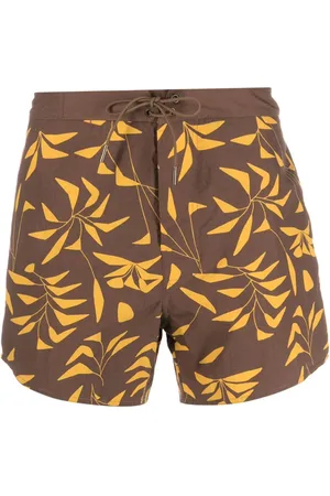 Saint Laurent Sunset-print swim shorts