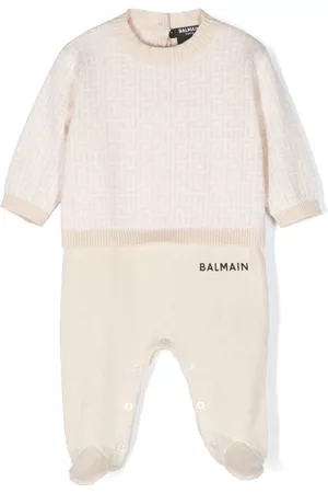 Balmain Pyjamas - Intarsia-knit logo pajama