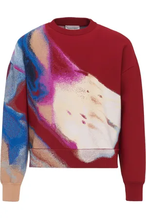 Alexander McQueen Luminous Flower jacquard jumper