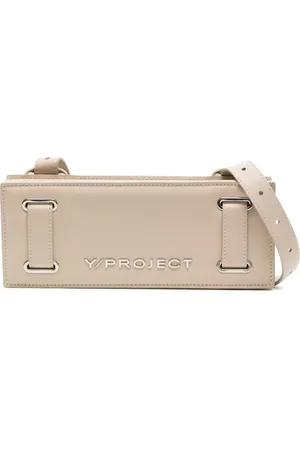 Y / PROJECT Logo-plaque accordion bag