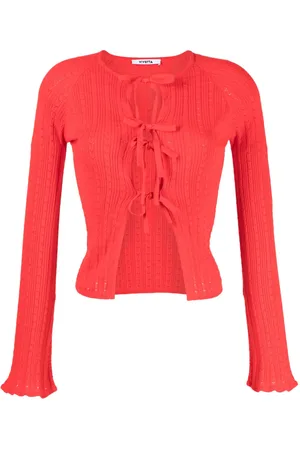 VIVETTA Tied-up cotton cardigan