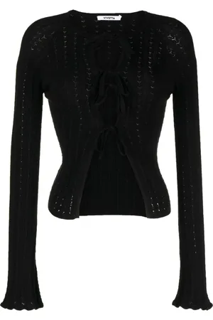 VIVETTA Tied-up cotton cardigan