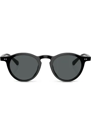 Oliver Peoples Square-cut round-frame sunglasses