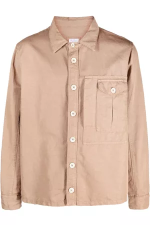 Brunello Cucinelli Long-sleeve buttoned shirt jacket