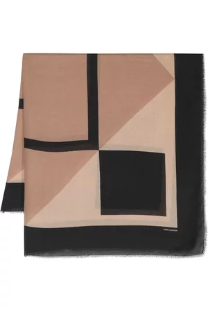 Saint Laurent Women Scarves - Geometric-print scarf