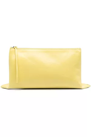 Pale yellow outlet clutch bag