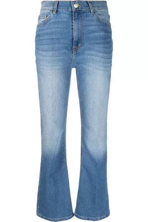 Current/Elliott Women Straight Jeans - Mid-rise straight-leg jeans