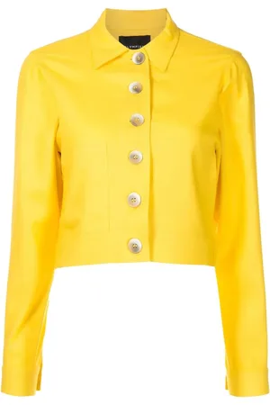 Olympiah Cropped button-front jacket
