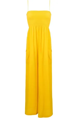 Olympiah Smocked detail sleeveless jumpsuit