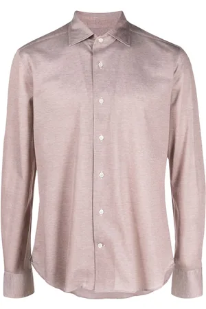 corneliani Spread-collar cotton shirt