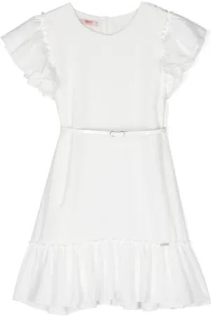 Liu Jo Ruffled flared short-sleeve dress