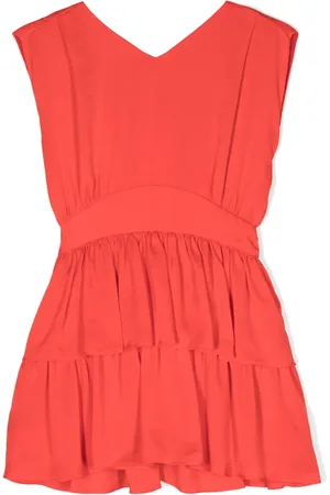 Liu Jo Ruffled V-neck sleeveless dress