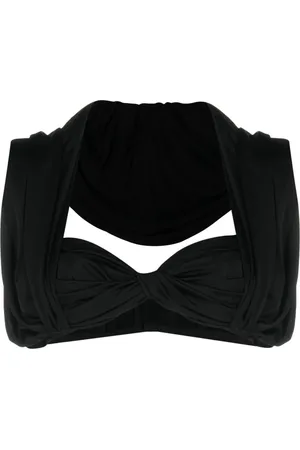 Saint Laurent Hooded crop top