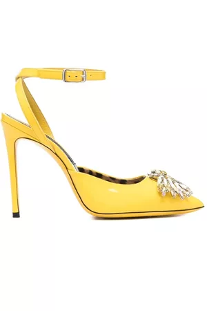 Open toe hotsell yellow heels