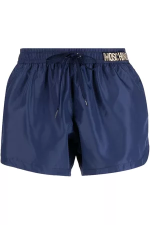 Moschino Men Swim Shorts - Logo-plaque swim shorts