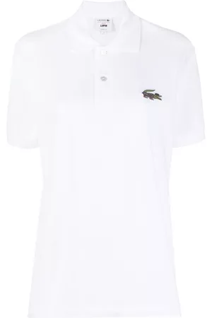 Lacoste Women Long Sleeve Polo Shirts - Logo patch polo shirt