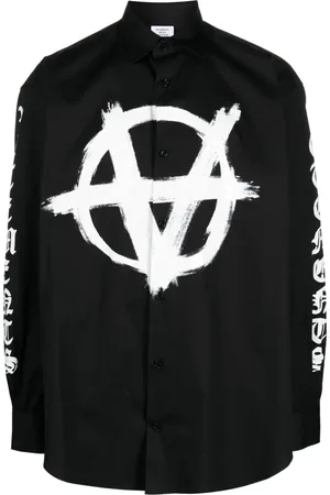Vetements Graphic-print cotton shirt