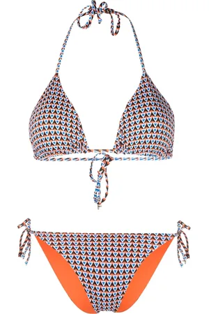 FISICO Geometric-pattern triangle-cup bikini