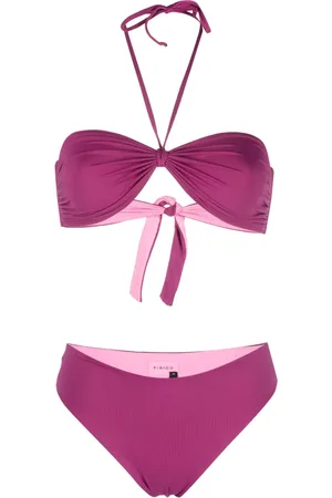 FISICO Ruched bandeau bikini set