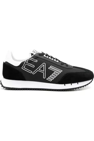 EA7 High Top Sneakers - Logo-print panelled sneakers