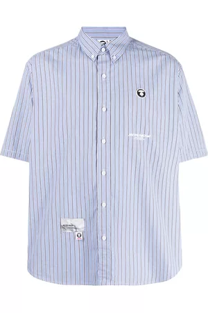 A Bathing Ape Striped short-sleeve shirt