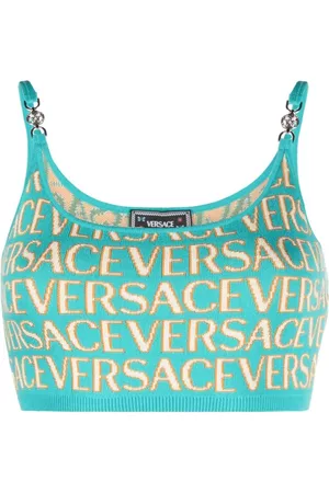 VERSACE Allover crop top
