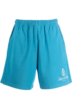 Sporty & Rich Vendome logo-print cotton shorts