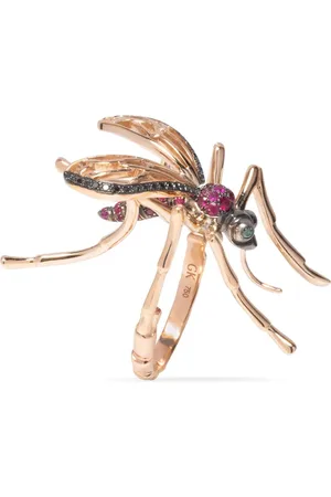 GAËLLE 18kt rose gold diamond and ruby ring