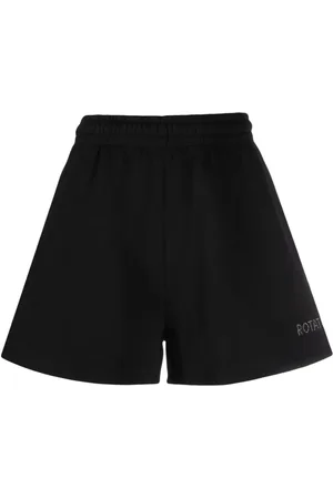 ROTATE Logo-print elastic-waist shorts