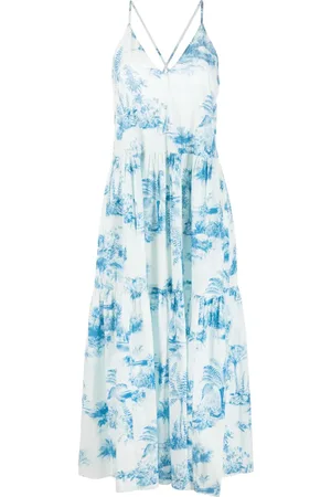 RED Valentino Toile de Jouy-print midi dress